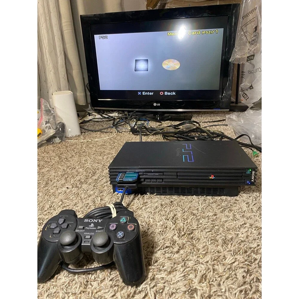 Sony Playstation 2 PS2 Fat Console w Controller W memory card